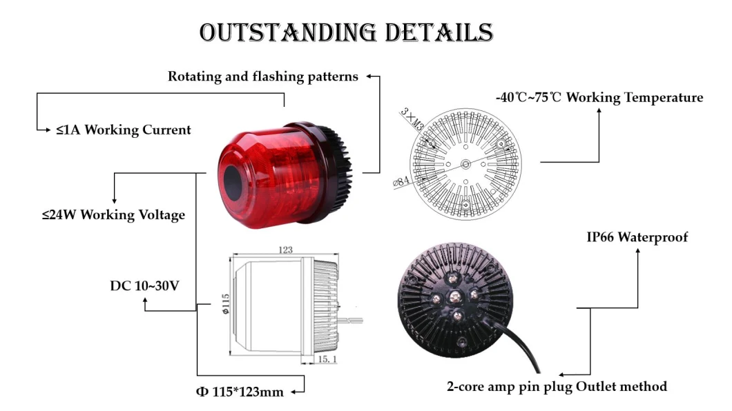 Senken LED Beacon LTE2365 Light