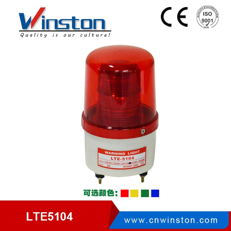 LTE-1102j DC 12V 24V Decibel Alarm Red LED Bulb Revolving Light Rotary Warning Light for Machines