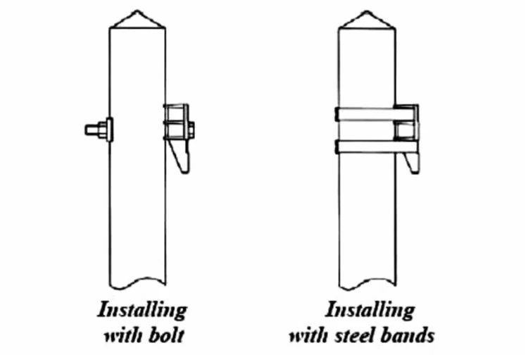 Optical Cable Fitting Aluminum Alloy Universal Pole Bracket