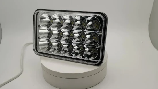 LED 운전 조명 Luz De High Low 45W SUV ATV 지프 오프로드용 5 인치 4X6 LED 헤드라이트 안개등