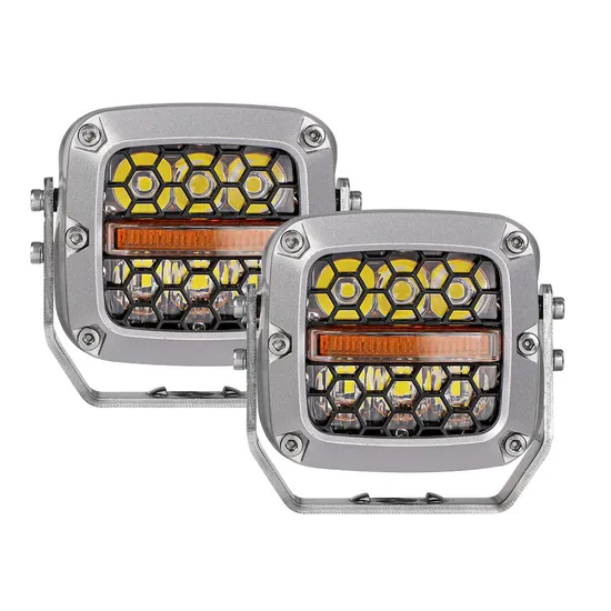 60W LED 작업등, 안개등, 지프 트럭 오프로드 4WD용 DRL 방향 지시등